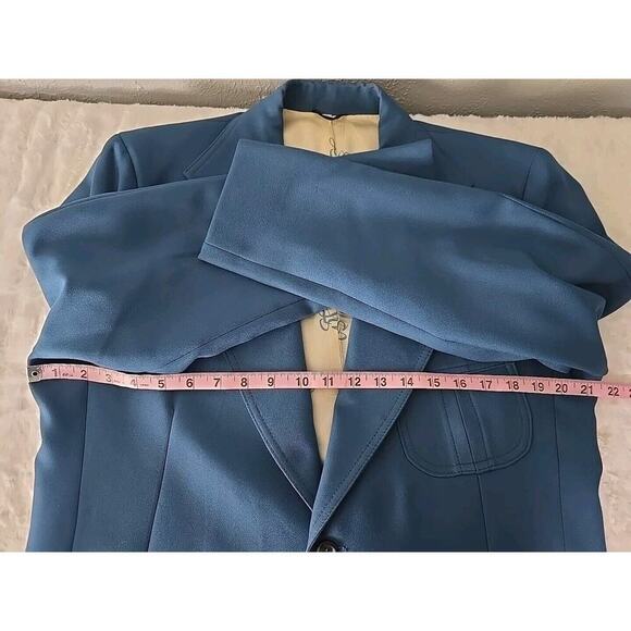 Levi's Panatela Men's Sport Coat Retro Blazer Two Button Blue 40R Old Money - Picture 3 of 9